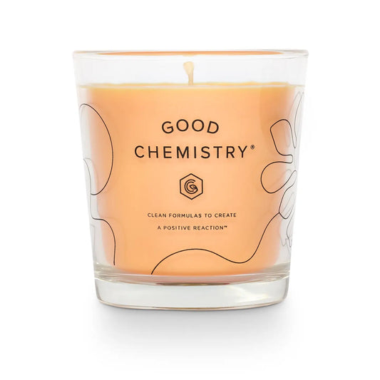 Reusable Glass Candle - Orange Flower + Power