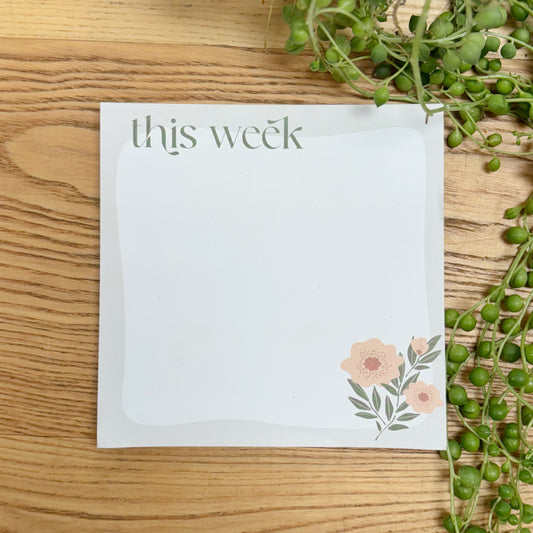 5x5 This Week Mini Notepad