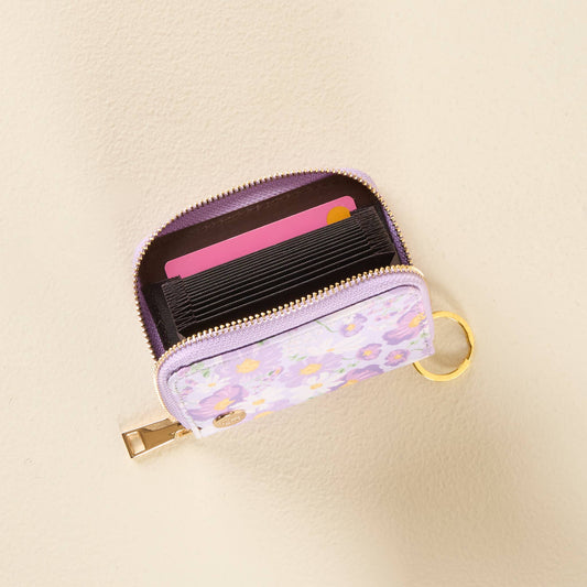Zip Around Wallet-Bouquet Beauty Purple