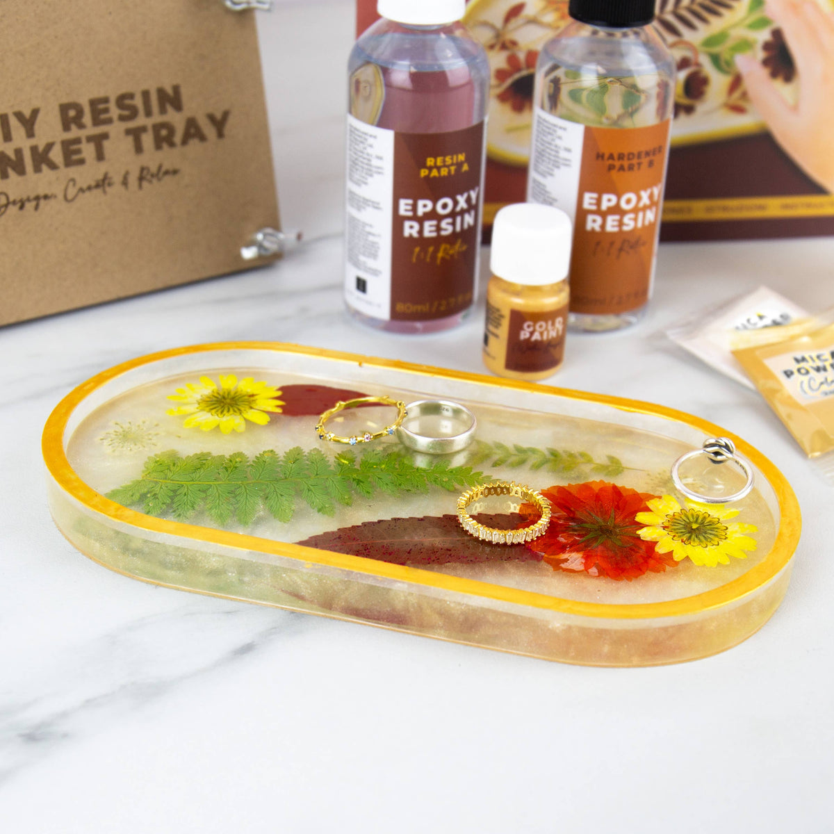DIY Resin Trinket Tray