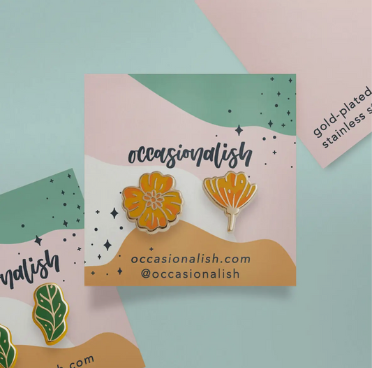 Golden Poppy Earrings