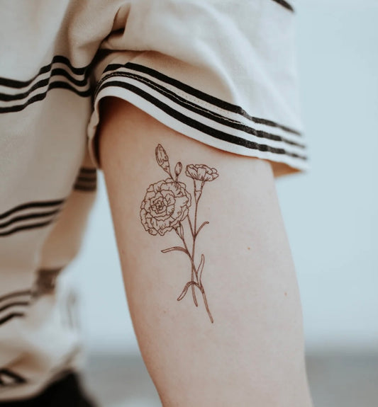 Birth Flower Temporary Tattoos