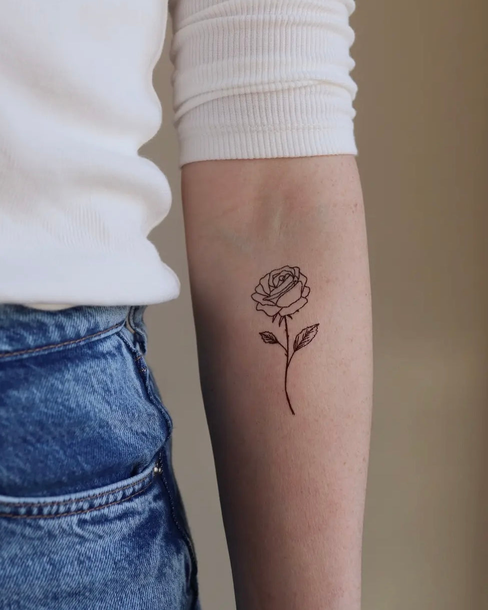 Birth Flower Temporary Tattoos