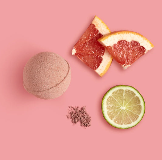 Lively Bath Bomb - Grapefruit, Bergamot & Rose Clay