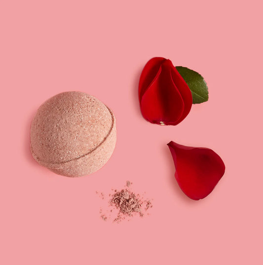 Passion bath bomb - ylang ylang, rosehip & rose