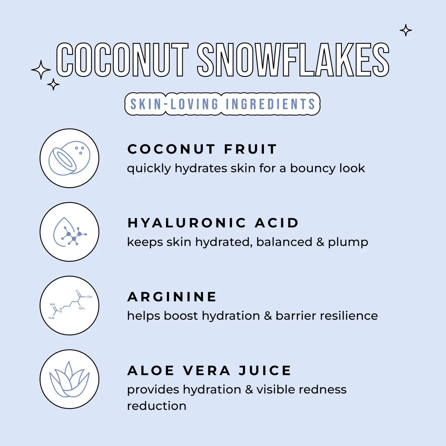 Beauty Mask - Coconut Snowflakes