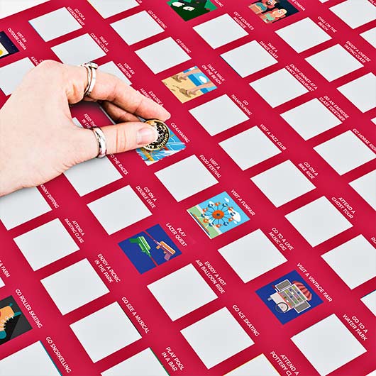 100 Dates To Go On Scratch Poster