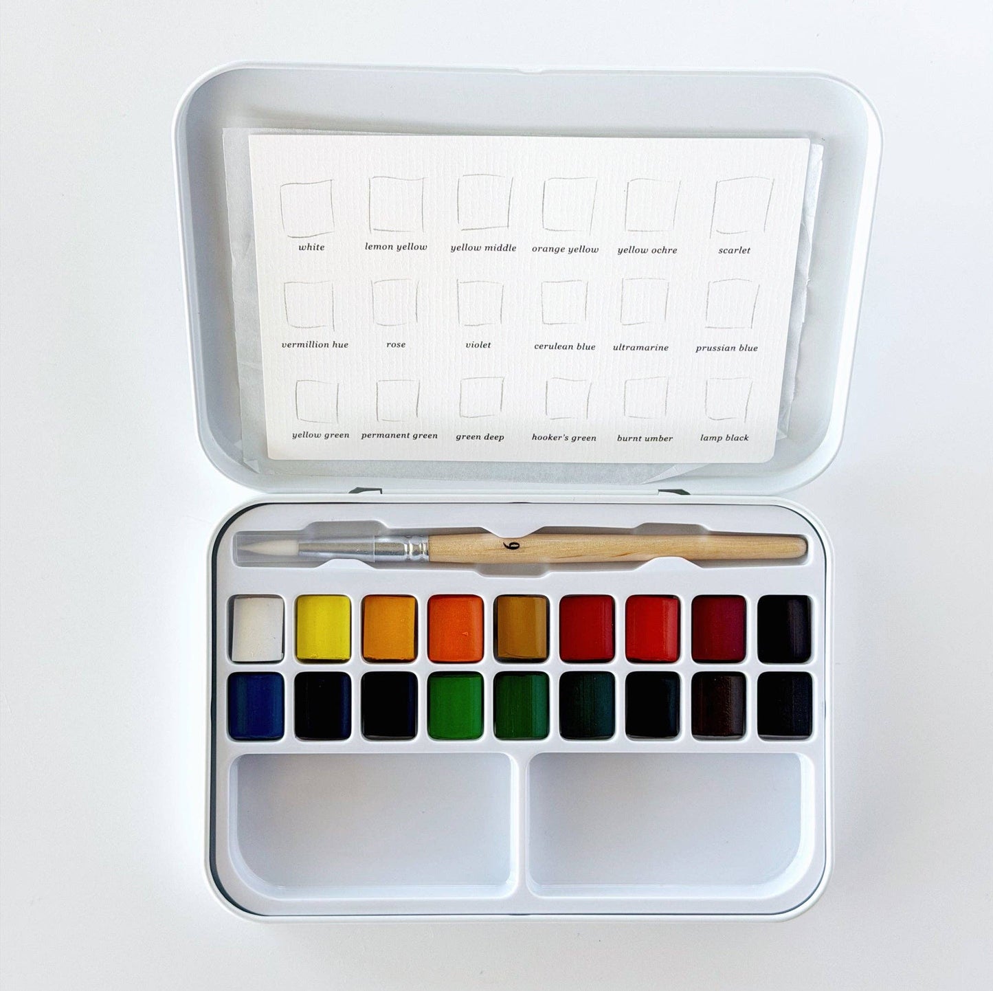 Watercolor Paint Set | 18 Colors with Brush