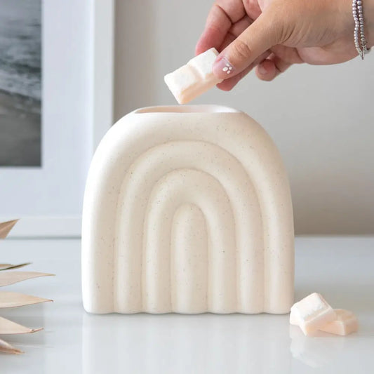 Minimalist Cream Speckle Arch Oil Burner