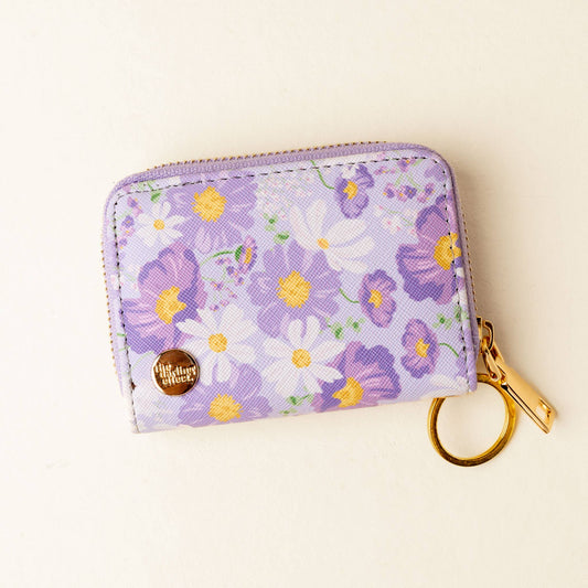 Zip Around Wallet-Bouquet Beauty Purple