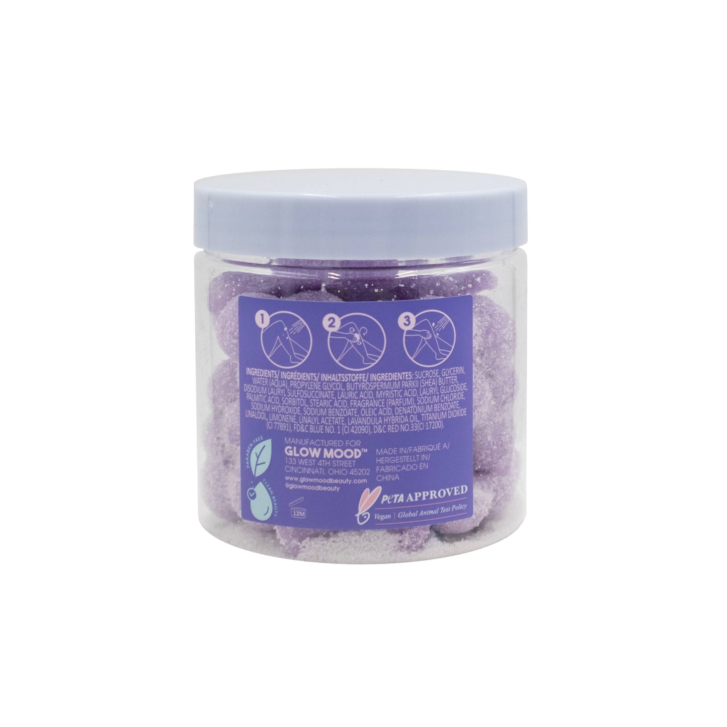 Lavender and Patchouli Exfoliating Sugar Scrubbies