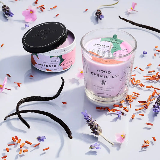 Reusable Glass Candle - Lavender + Ooh La La