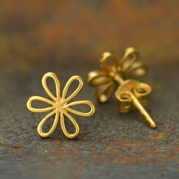 Gold Daisy Stud