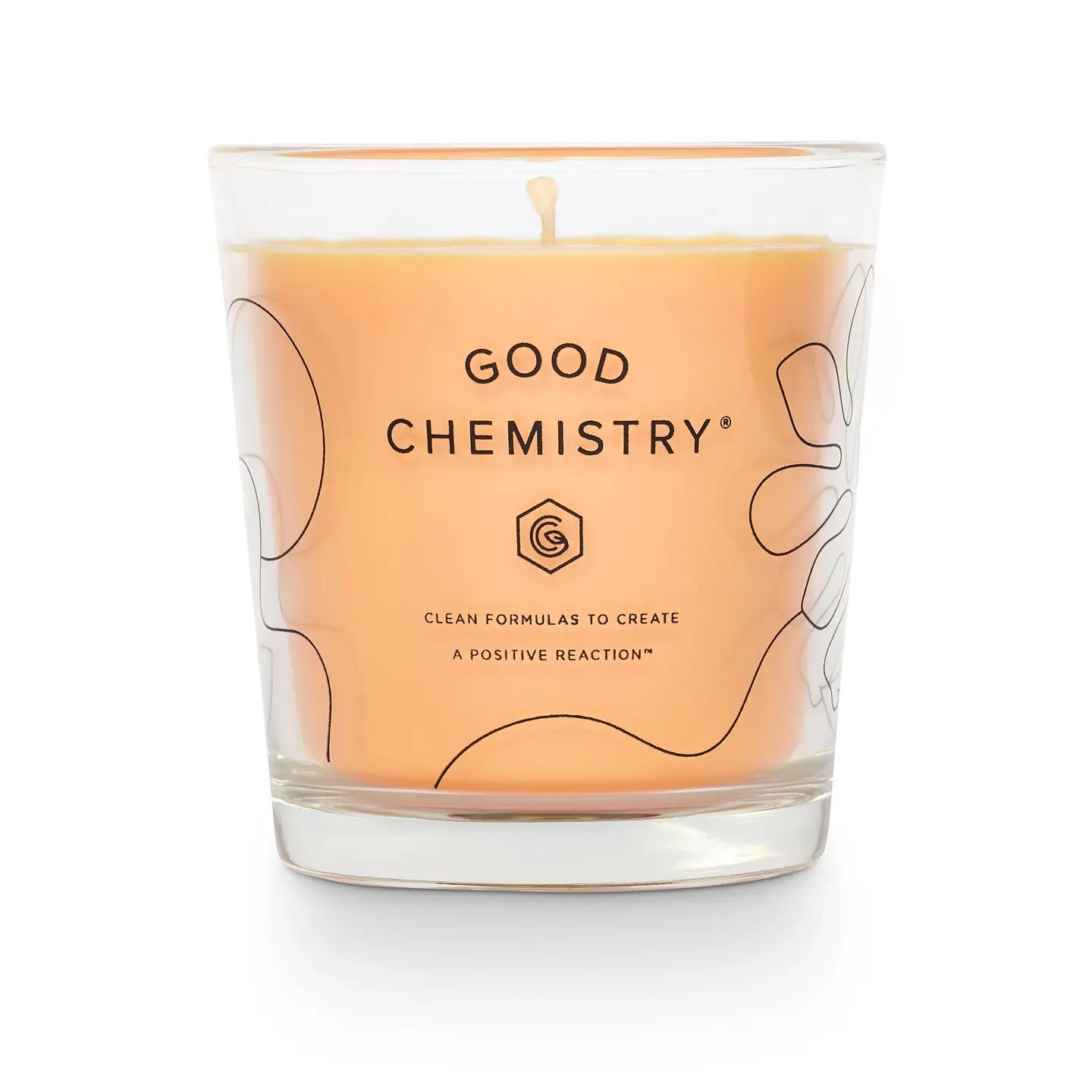 Reusable Glass Candle - Orange Flower + Power