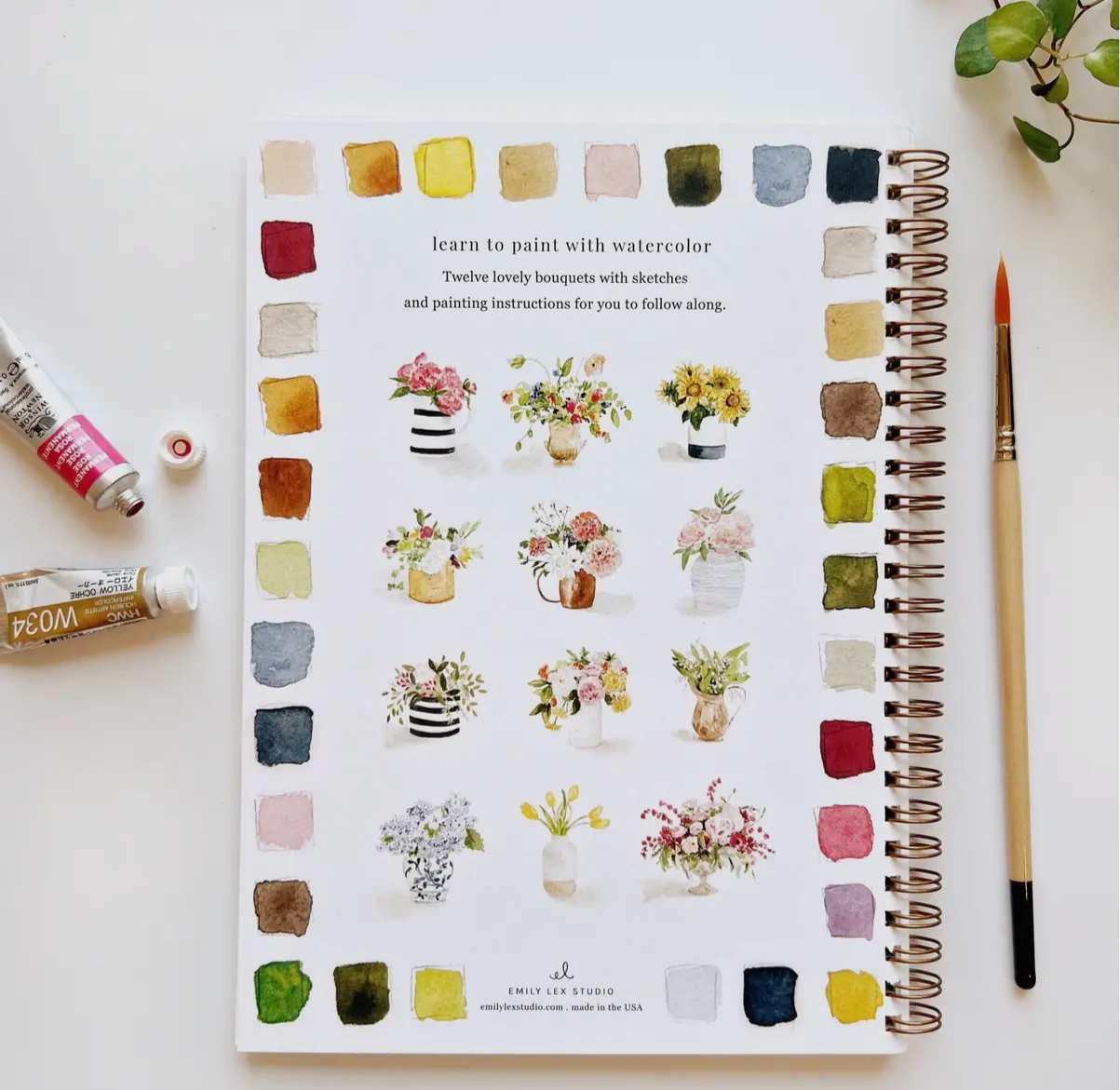 Watercolor Workbook - Bouquets