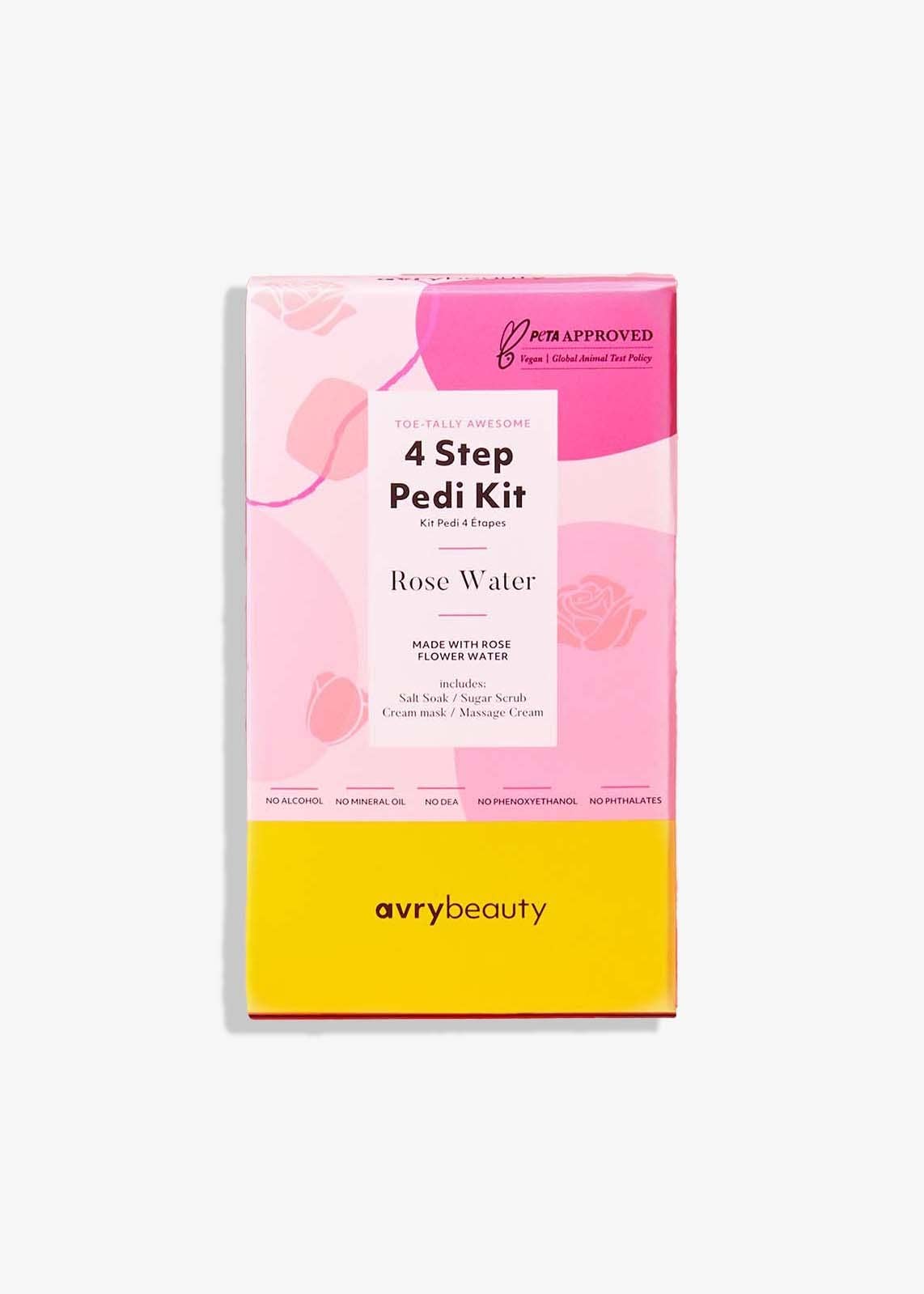 4 Step Pedi Kit - Rose Water