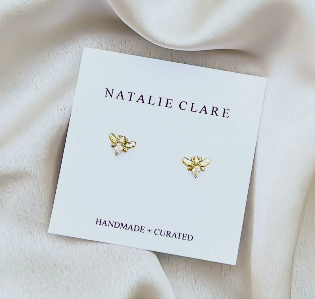 Sparkling Bee Studs