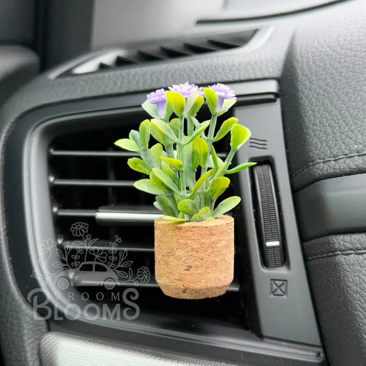 Plant Car Diffuser - Small Purple Flower
