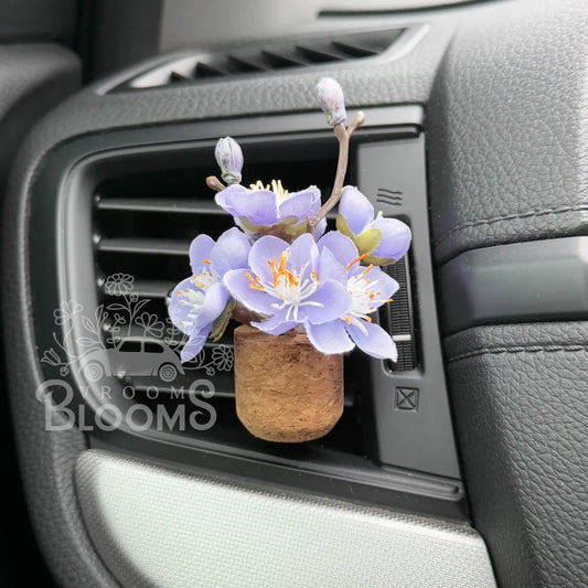 Plant Car Diffuser - Purple Flower