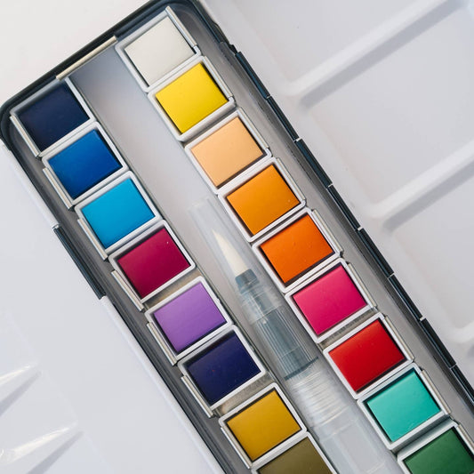 24 Color Watercolor Paint Palette
