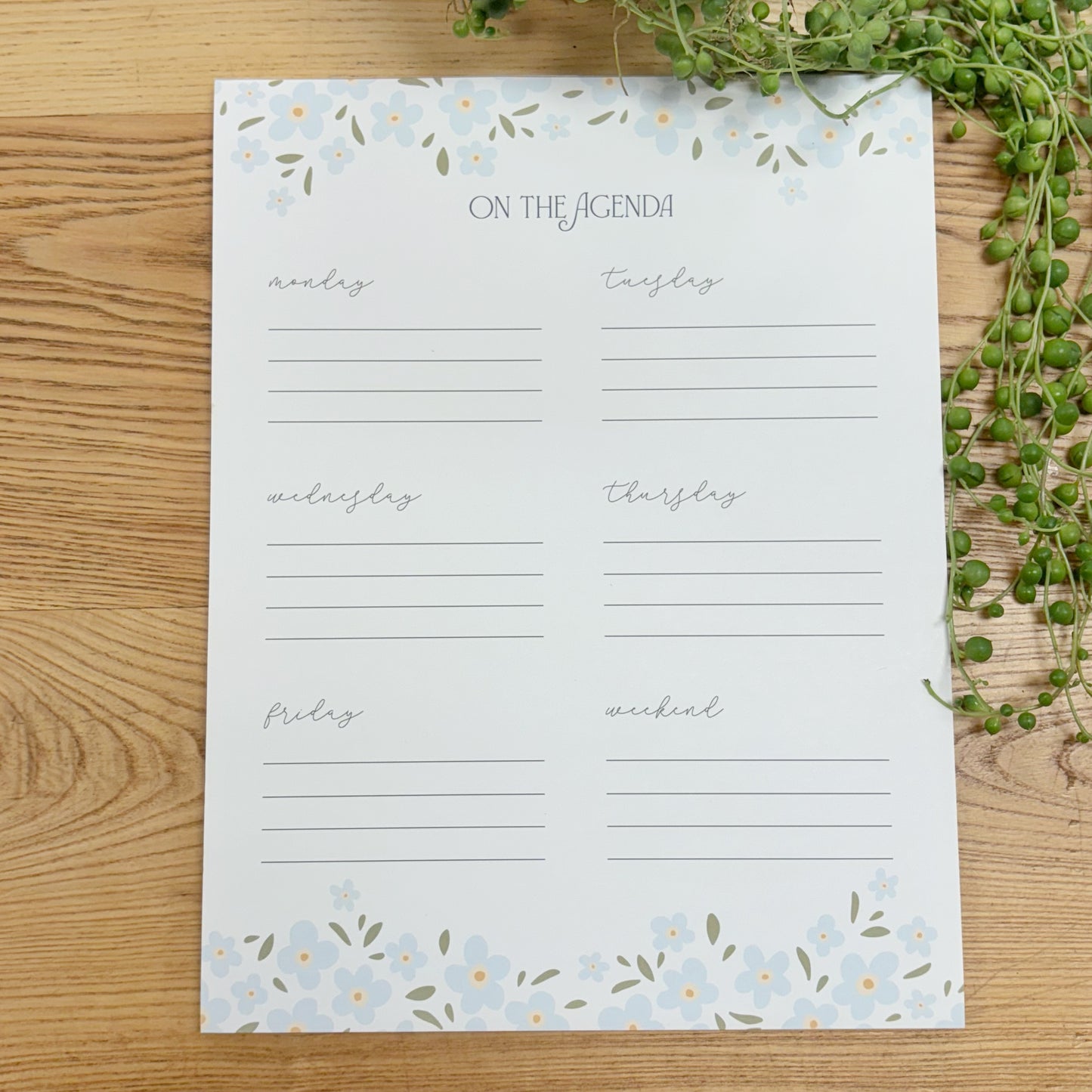 On The Agenda Large Notepad