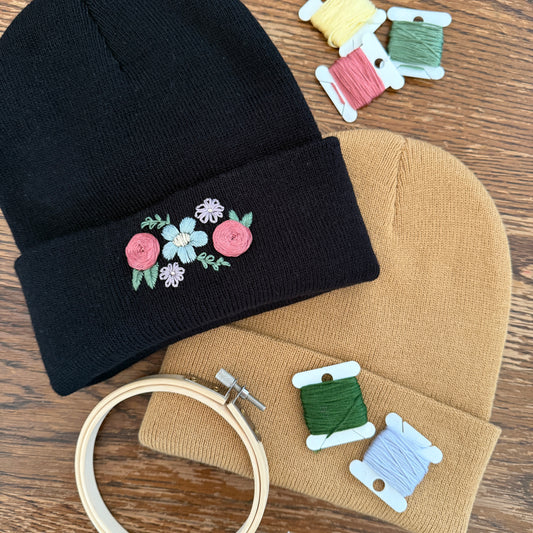 Embroidered Beanie Workshop