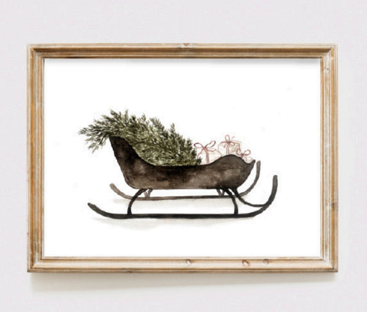 Christmas Sleigh | Art Print