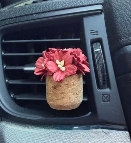 Plant Car Diffuser - Poinsettia