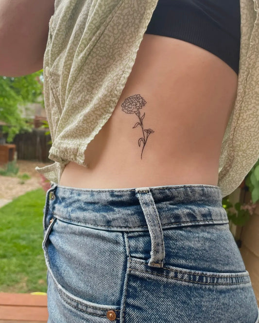 October Birth Flower | Temporary Tattoo