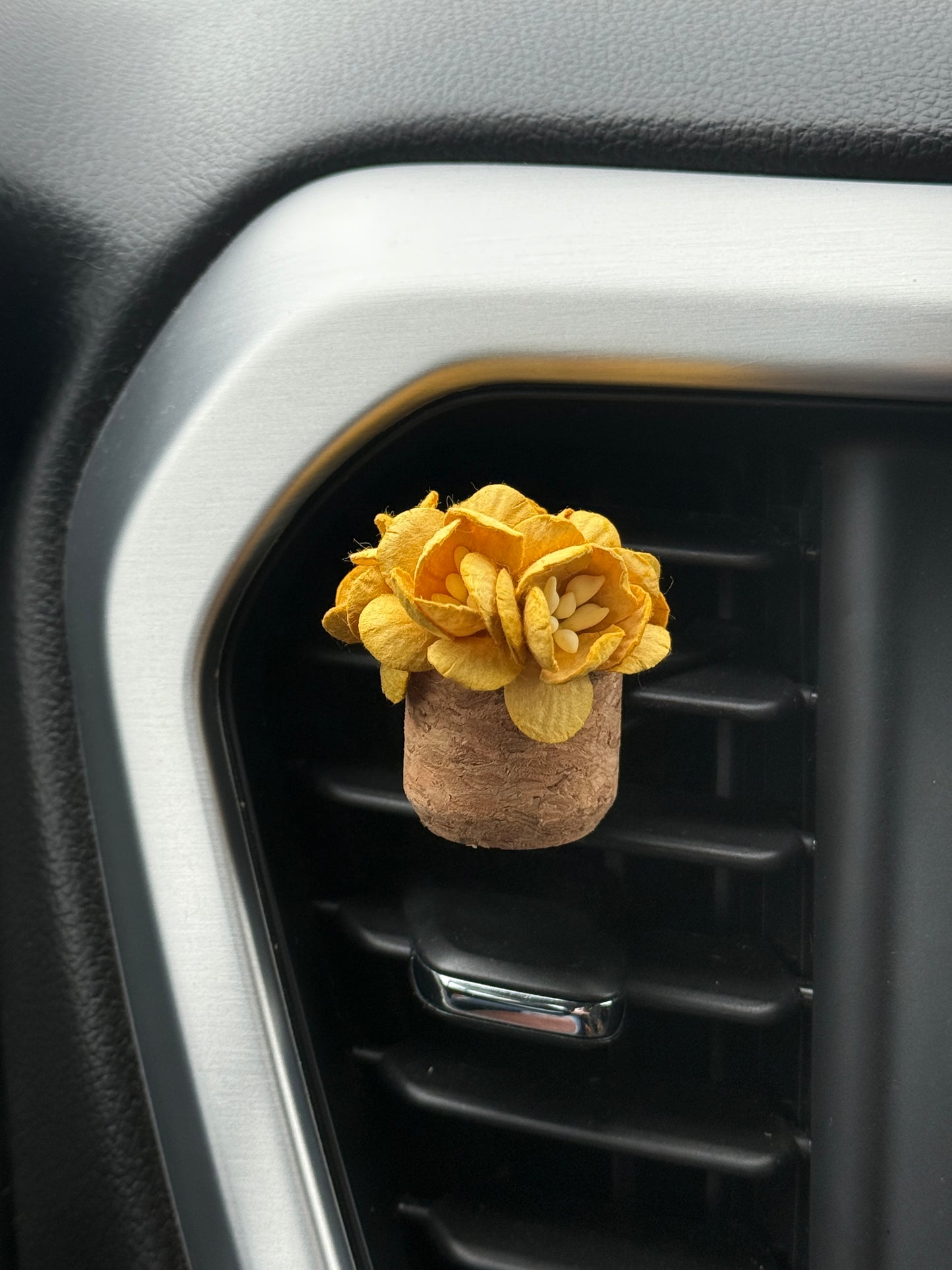 Plant Car Diffuser - Yellow Flowers