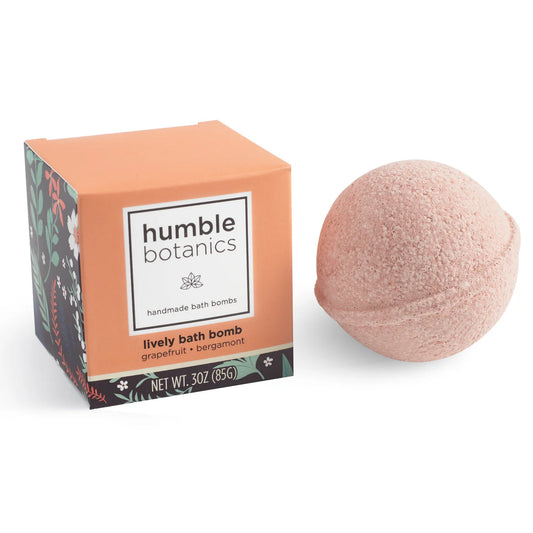 Lively Bath Bomb - Grapefruit, Bergamot & Rose Clay