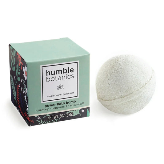 Power bath bomb - peppermint, rosemary & epsom salt relief