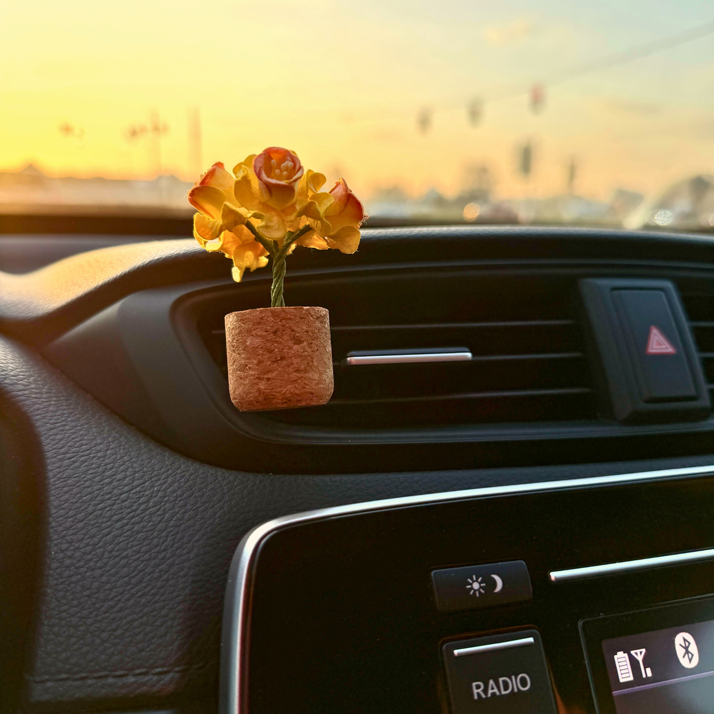 Whimsical Daffodil | Plant Car Diffuser