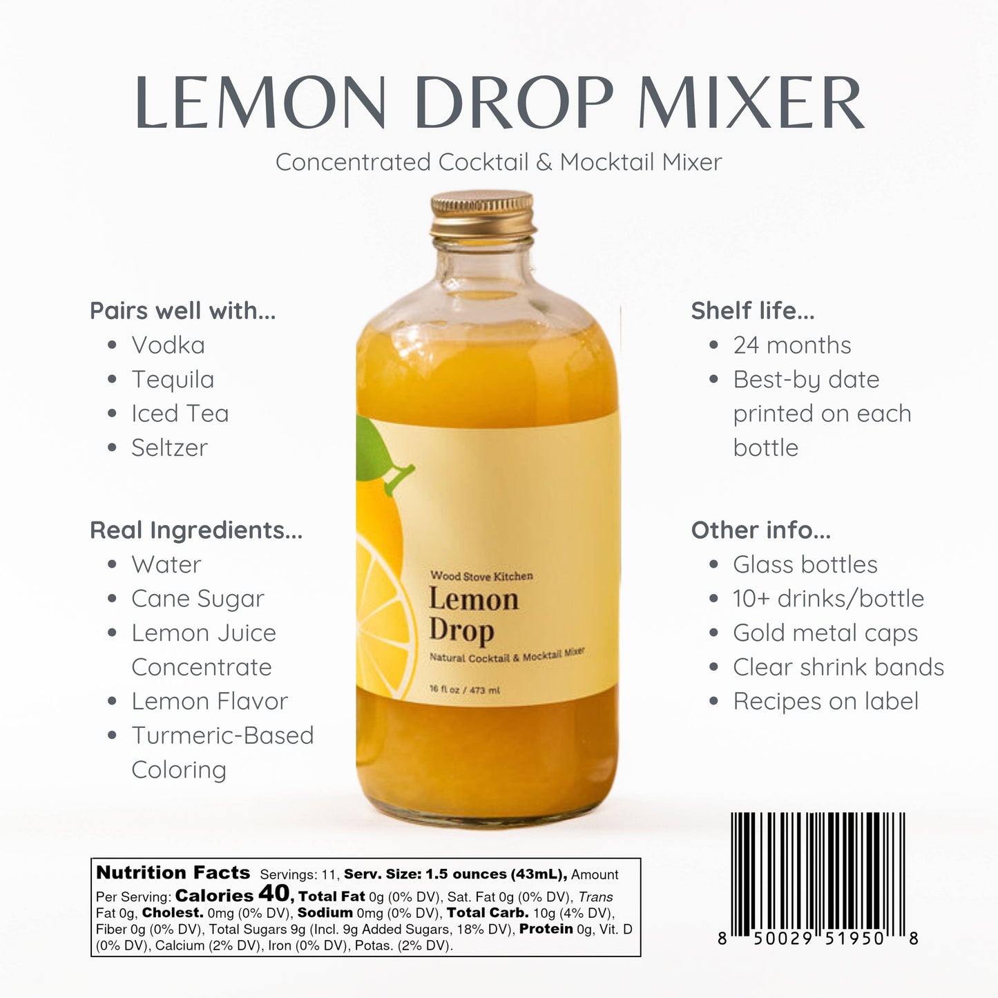 Cocktail/Mocktail Mixer - Lemon Drop