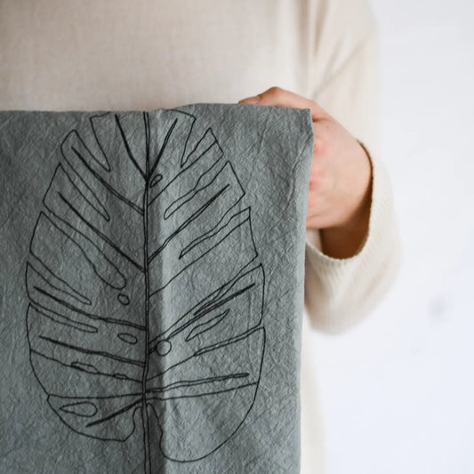 Monstera Leaf Tea Towel