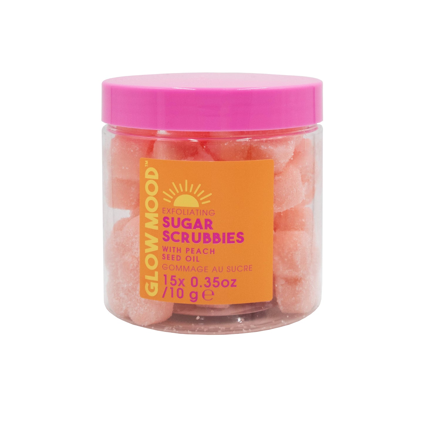 Peach and Mint Exfoliating Sugar Scrubbies