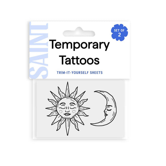 Sun + Moon | Temporary Tattoo