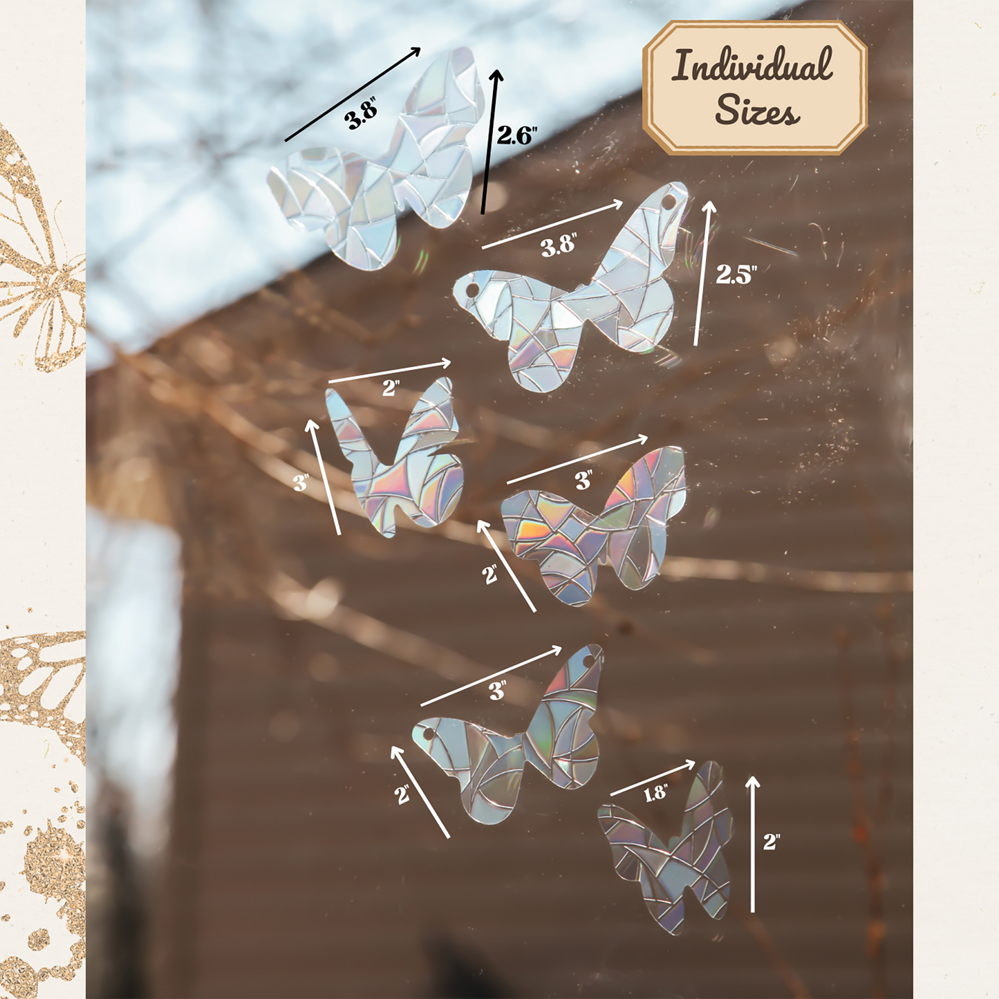 Suncatcher Pack - Flying Butterflies