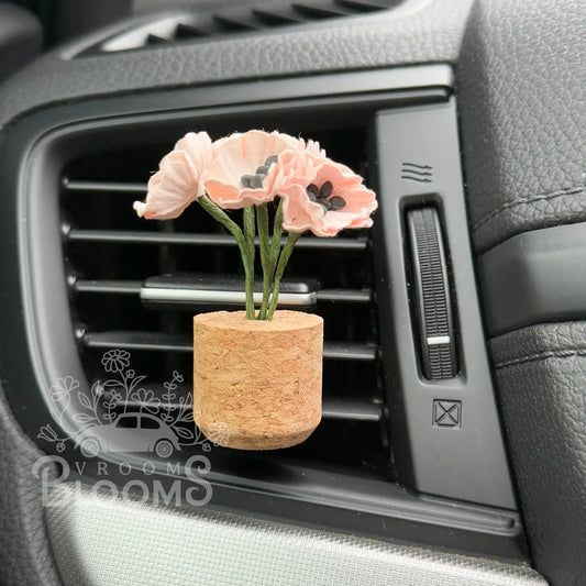 Plant Car Diffuser - Poppy