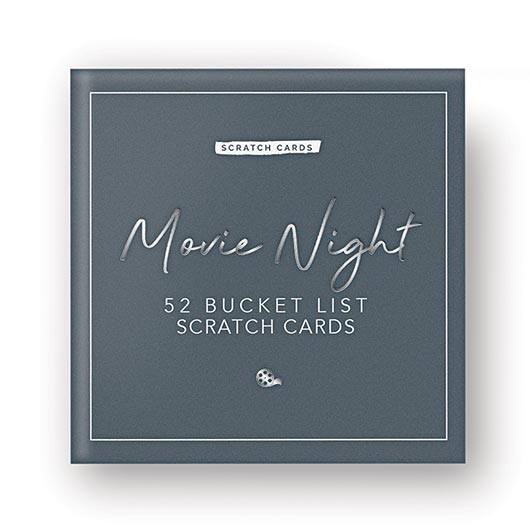 Movie Night Bucket List Scratch Cards